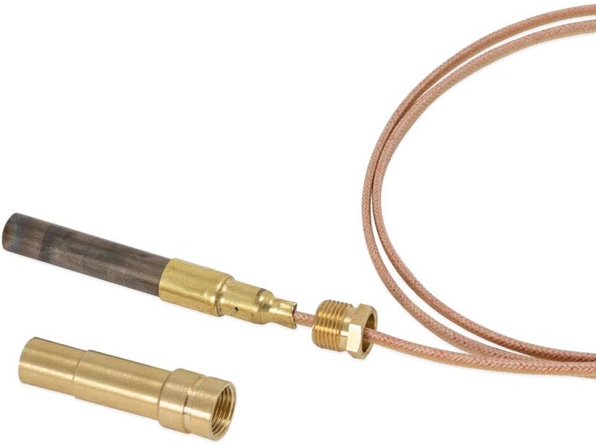 Termopila Universal De 36 Pulgadas Para Calentador De Agua, Chimenea Y Horno De Gas - Reemplazo De Termopar, Cobre, Gas Natural/GLP