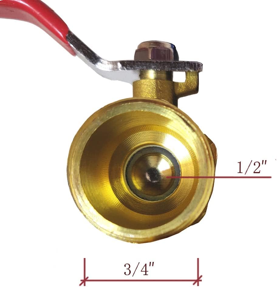 2" Drum Faucet 3/4 inch Brass Barrel Faucet with EPDM Gasket for 55 Gallon Drum Teflon Tape Included : Everything Else