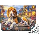 🌸Buon regalo: il Beagle bed puzzle finito misura 38x26cm/1000pcs una volta completato. I migliori regali per ragazzi e ragazze dai 14 anni in su per compleanni o festività (Natale, Halloween, Ringraziamento, ecc.)