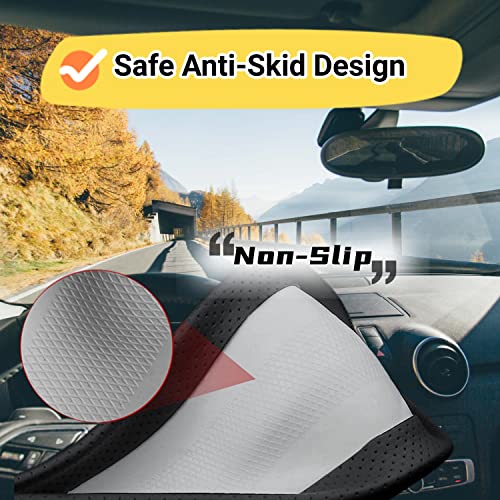BllXESD Car Steering Wheel Cover Compatible with Toyota RAV4 2025 2024 2001-2023 Year, Breathable Premium Leather, Anti-Slip Design, B-Style by BllXESD - Image 4