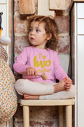 Image of 2nd Birthday Outfits for Toddler Girls im Two Cute Shirt Girl 2 Years Old Second Birthday