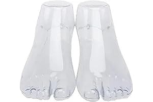 1 Pair Plastic Mannequin Feet Clear