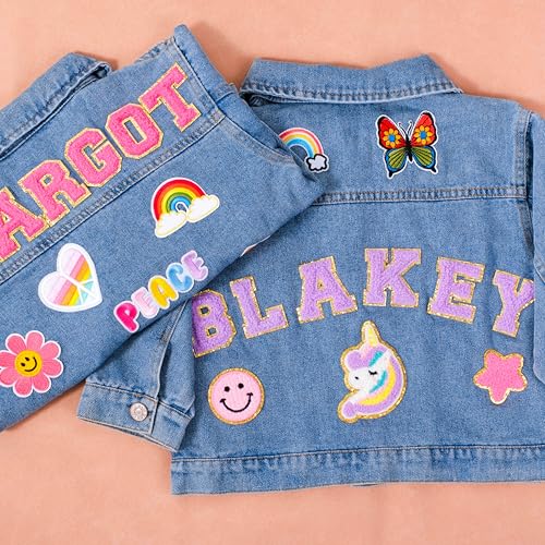 Custom Kids Denim Jacket with Name Patches – for Boys, Girls, and Toddlers2