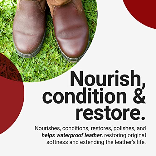 Renapur Leather Balsam, Natural Balm, Conditioner And Restorer (6.7 Fl Oz + Applicator Sponge) — Protector For Leather Sofas, Furniture, Shoes, Bags, Car Seats, Saddlery & Tack (Original) #TOP2