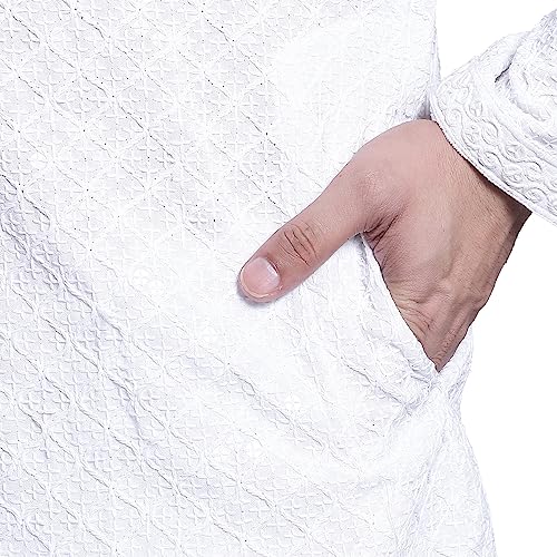 Image of SOJANYA (Since 1958 Timeless Charm: Pure Cotton Sequence Kurta for Special Occasions