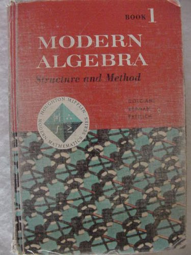 Modern Algebra Structure and Method Book One Teachers Manual (Houghton ...