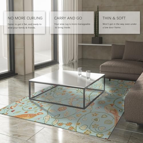 Tapis antidérapant William Morris 100x150cm lavable pour éviter les glisses - 4