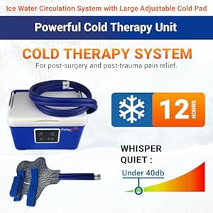 Cold Therapy Machine by Polar Sport Ice Water Circulation System with Large Adjustable Cold Pad for Pain in The Knee Shoulder Ankle Neck and Recovery After Surgery with Pump Large