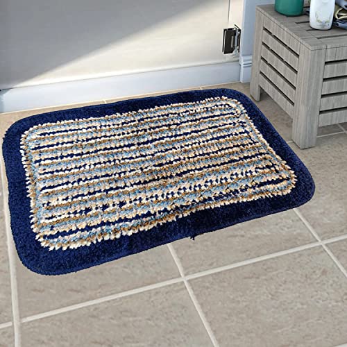 Image of Door Mats for Home | Door Mats for Home Entrance | Door Mat for Bathroom| Soft & Super Absorbent Mats for Shower | Washable, Non-Slip & Quick-Drying Mats (Pack of 2) (Multi Color)
