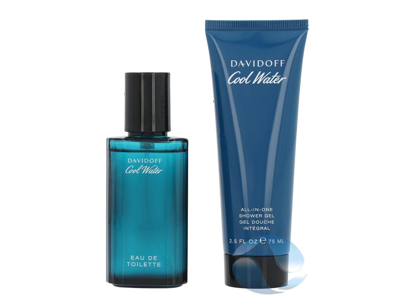 Davidoff Cool Water zestaw zapachów 40 ml EdT Spray + żel pod prysznic 75 ml (1 opakowanie)