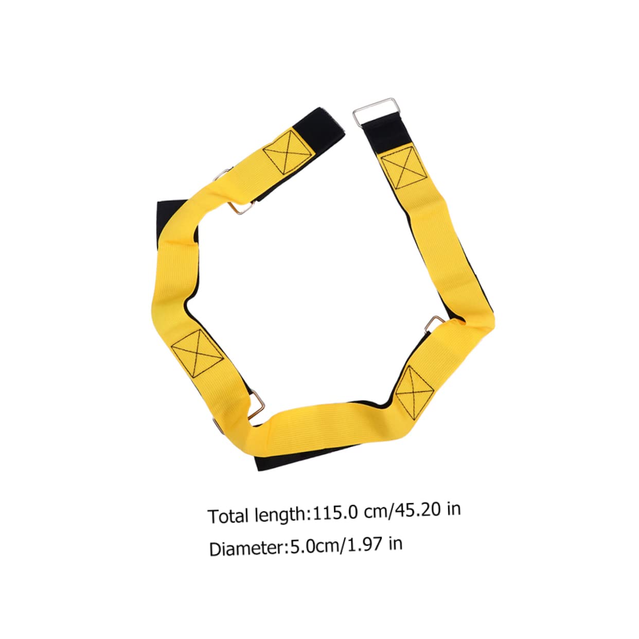 BESTonZON 1pair Webbing Teamwork Game Tool Footsteps Belt for Activities Comfortable and Safe for Group Games Suitable for Parties and Team Building