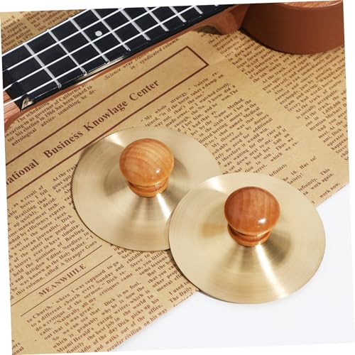 Milisten Hand Cymbals Small Finger Cymbals Percussion Instrument for Kids Lightweight Marching and Dance Practice Musical Instrument 2.75 Inch