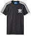adidas Originals Men's Tops Curated Tee, Black Melange, Large