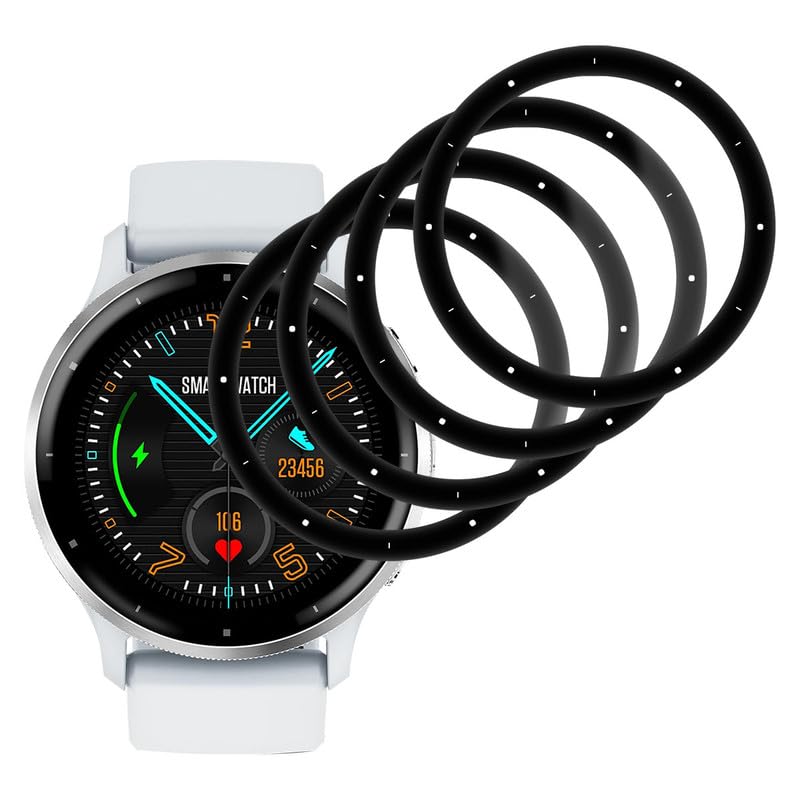 FOXZKISS 0.33mm Ultra-klar Schutzfolie für Garmin Venu 3 Displayschutz,4 Stück Panzerfolie für Panzerglas Garmin Venu 3 Schutzglas, Full Screen 9H Folie Stoßfest Kratzfest Anti-Fingerabdruck