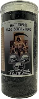 Jumbo Santa Muerte Mudo, Sordo Y Ciego 14 Day Veladora/Jumbo Santa Muerte Mute,Deaf & Blind Candle