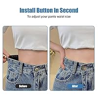Vicloon Hosen Ersatz Knöpfe,12 Stück verstellbare Jeansknöpfe,20mm Button Pins Jeans mit Nieten, Jeans Knopf zum Einschlagen, DIY Jeansknopf zur Reparatur von Jeans, Hose – Ansicht 5