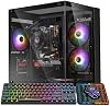 PC de Escritorio Gamer, CPU i5 hasta 3.6GHz, RAM 16GB, SSD 256GB | Gráficos Integrados, Torre Preensamblada para Streaming, Edición de Video, Hogar, Oficina y Estudio Wi-Fi 6.0, RGB Fanx5, Win11 Home 2