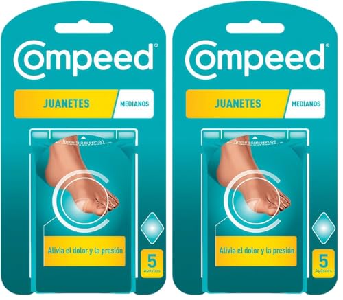 COMPEED Juanetes, Tratamiento de Pies, Alivio del Dolor, Pack 5 uds. (Paquete de 2)