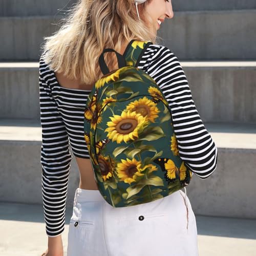 Sac à dos de voyage avec imprimé fleuri grand compartiment adulte