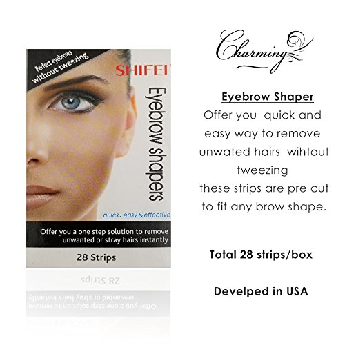 Instant Eyebrow Shapers Cold Wax Strips(28 Strips)