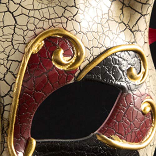 Children Masquerade Cat Mask Vintage Venetian Musical Party Mardi Animal Masks Cos (Red) #TOP2