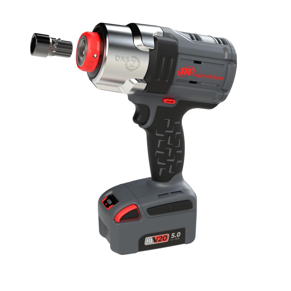 Ingersoll-Rand W7153-K22B-EU DXS2 Llave de Impacto Inalámbrica 20V, Kit 2 Baterías, 2170 Nm, Anillo Fricción