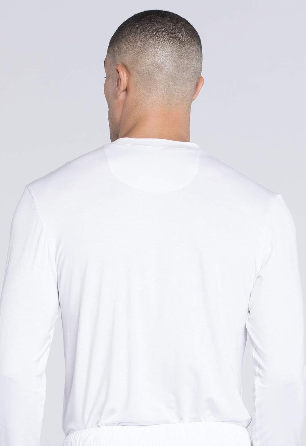 Cherokee Scrubs Men’s Long Sleeve Underscrub Knit Tee,Crew Neck, Stretch Durable Layering Shirt for Medical Uniforms - WW700 - Image 3