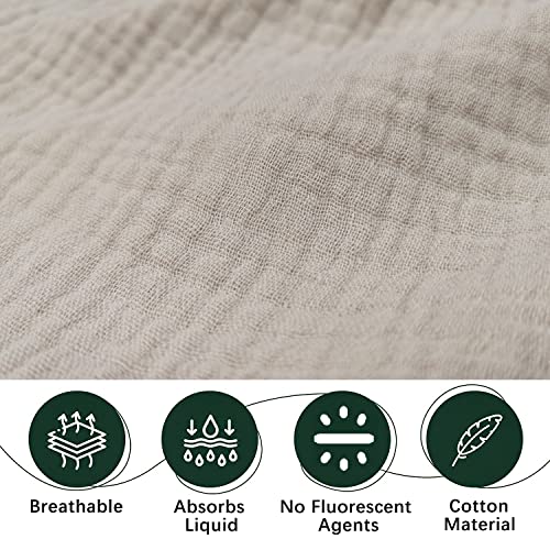 Zurlefy Adjustable Buttons Muslin Bibs For Baby Boys, Absorbent Cotton Drool Baby Bibs For Feeding, Teething, Drooling (5 Pack-2) #TOP2