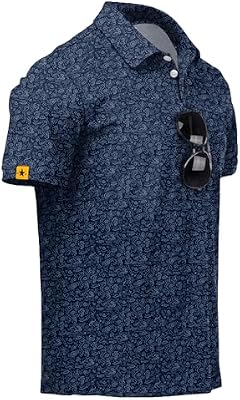 ZITY Mens Golf Polo Shirts Short Sleeve UPF 50+ Moisture Wicking Tshirt L