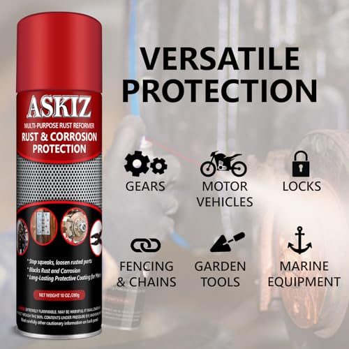 Rust & Corrosion Protection/Corrosion Inhibitor, Long-Lasting Anti-Rust Spray and Waterproof Lubrication,Metal Surface Penetrant & Lubricant for Marine,Automotive,Industrial,Home, 10 Oz (Pack of 6)