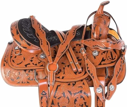 Ensemble de sellerie de cheval en cuir marron et noir toutes tailles