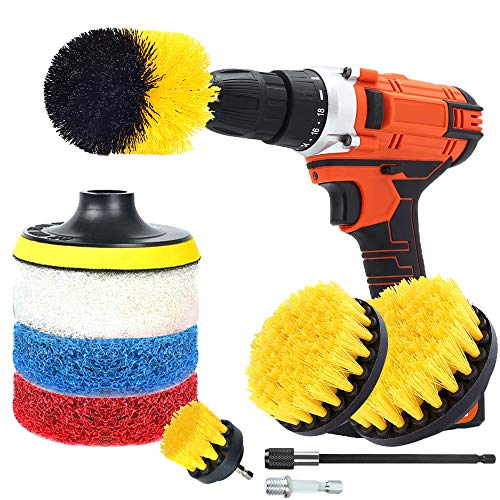 Drill Brush Attachment Set All Purpose Power Drill Attachments, Power Scrubber Brush Cleaning