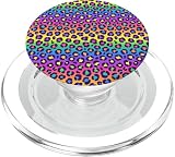 Picture of Super Cute Rainbow Decor Rainbow Cheetah Leopard PopSockets PopGrip for MagSafe