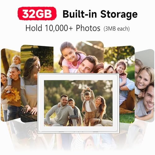 10.1 Inch FRAMEO Digital Photo Frame WiFi 32GB 800 * 1280 IPS Touch Screen Digital Picture Frame Easy Setup Share Photo or Video via Frameo APP by WCKUN - Image 5