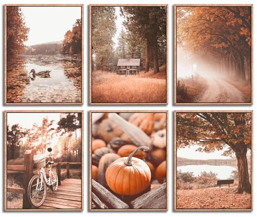 6pcs-Canvas-Wall-Art-Nature-Fall-Leaf-Tree-Poster-Print-Vintage-Farmhouse-Wall-Decor-for-Seasonal-Home-Gallery-Living-Room-Bedroom-Decoration-Unframed 6pcs Canvas Wall Art Nature Fall Leaf Tree Poster Print Vintage Farmhouse Wall Decor for Seasonal Home Gallery Living Room Bedroom Decoration Unframed