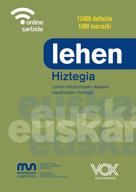 Portada de Lehen Hiztegia