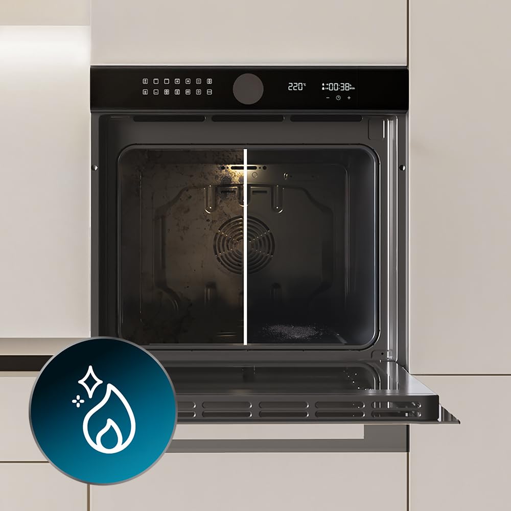 Cecotec Bolero Hexa P516000 Einbau-Backofen Pyrolyse 73L 3250W 14 Funktionen Dual Display Schwarz