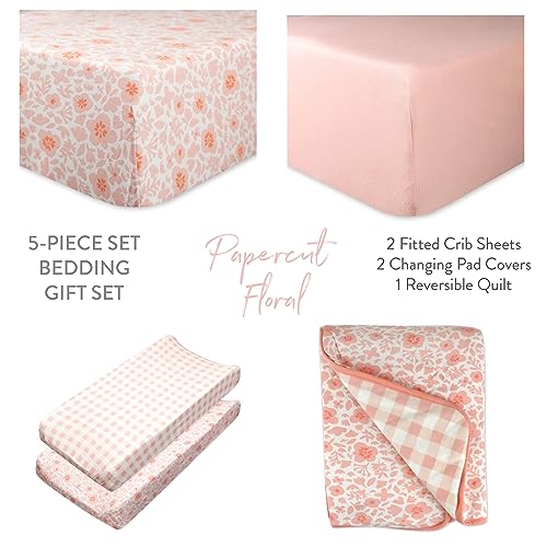 Image of HonestBaby 7 & 5 Piece Sweet Dreams Nursery Gift Set 100% Organic Cotton for Baby Boys, Girls