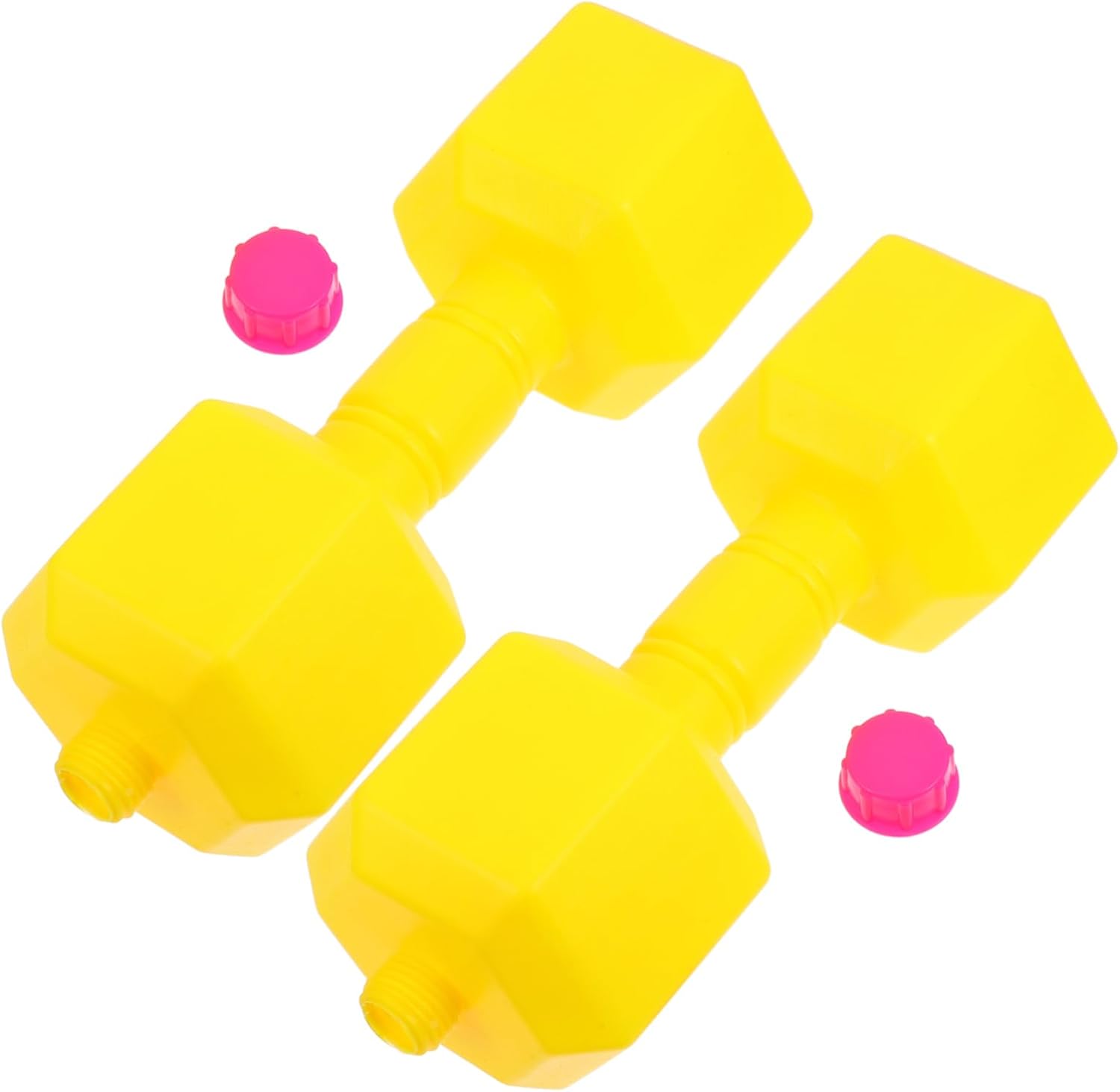 1 Pair Adjustable Weight Dumbbells for Fill with Water Gym Equipment for Strength Training Coordination Development and Playful Workout Activities
