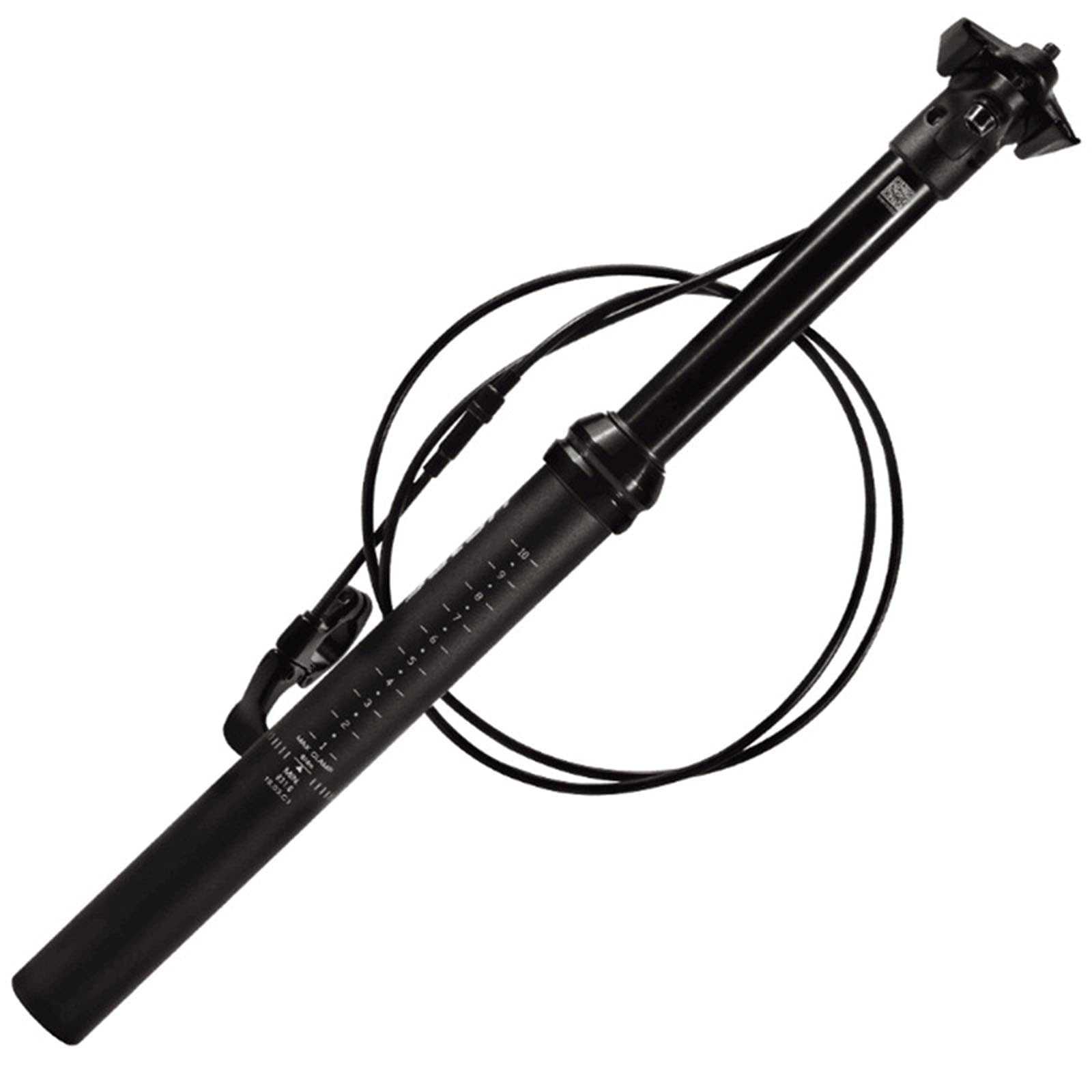 WYOUTDOOR Mountain Bike Dropper Seatpost Bicycle Seatpost Hydraulic Lifting Remote Control Adjustable Seatpost Tube 150MM Travel External Cable Remote Control,31.6/30.9Mm,Black,31.6MM