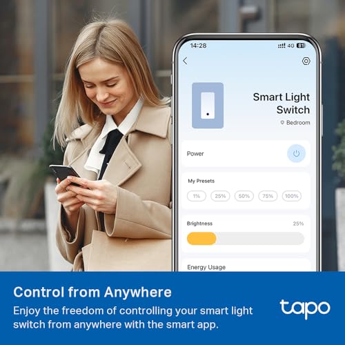 TP-Link Tapo Smart Switch, Single-Pole/3-Way/4-Way, Matter Compatible, Energy Monitoring, Neutral Wire Required, Works with Alexa, Siri, Google Home, SmartThings, UL Certified, 2.4GHZ Wi-Fi, Tapo S515 - Image 9