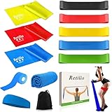 🎗【Cinta elastica fitness más completo】8 Gomas elasticas musculacion de diferentes tamaños y resistencias, con bandas deportivas para el cabello, toallas deportivas refrescantes, bandas musculares, totalmente equipadas pueden mejorar en gran medida la calidad de la forma física, mejorar de manera efectiva las manos, los hombros, el pecho, la cintura, las nalgas , departamento de piernas y otras partes.