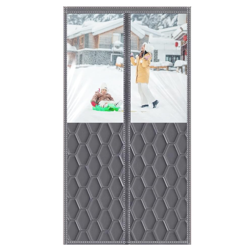 Housse thermique magnétique coupe-vent porte isolante 85x195cm