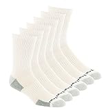 New Balance Performance Training Crew Socks (6 Pair), White/Grey, X-Large