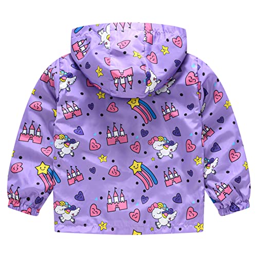 Image of Happy Cherry Kids Boys Girls Fleece Lined Windbreaker Jacket Fashion Prints Hoodie for Fall Winter