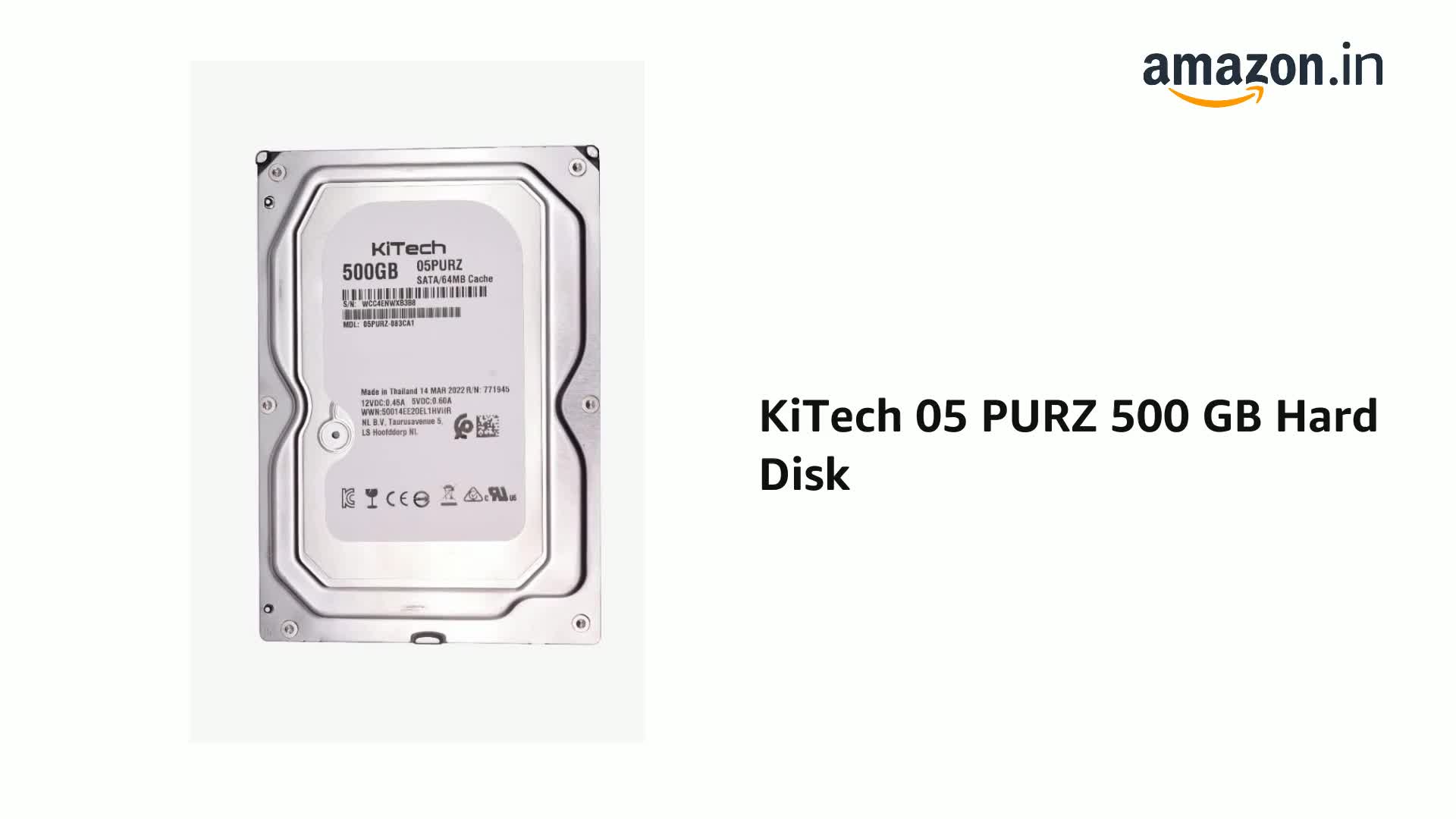 Amazon.in: Buy KiTech 05 PURZ 500 GB Hard Disk Online at Low