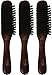 Goody Smooth and Sleek Wood Styling Brush with Natural Boar Bristles, Flyaway Free Finish, For All Hair Types, Brown, 1CT