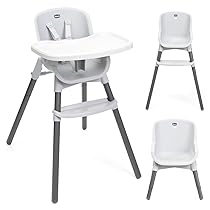 Chicco Zest Seggiolone Evolutivo Pappa per Bambini da 6 mesi a 40 Kg, Richiudibile e con Seduta Lavabile, Cintura a 5 Punti e Vassoio Rimovibile, Compatto, Leggero, con Ingombro Ridotto