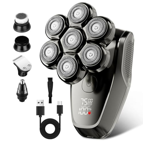 Rasoir tete chauve homme Korons 7D rasoir electrique etanche