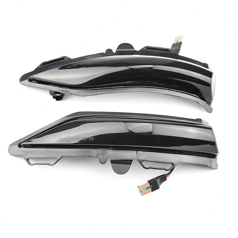 2 pezzi indicatori di direzione a LED per specchietto laterale compatibile con F-ord Fie-sta MK8 2019, compatibile con Fie-sta ST Line MK8 2018 2019 2020, compatibile con Pu-ma MK2-Giallo